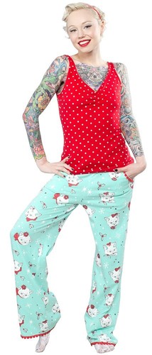 Pigiama sourpuss verde rosso - pigiama,