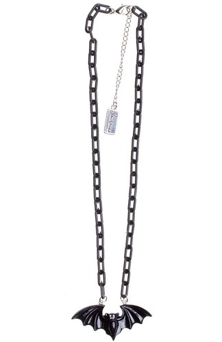 60110 collana pipistrello nero - collana,