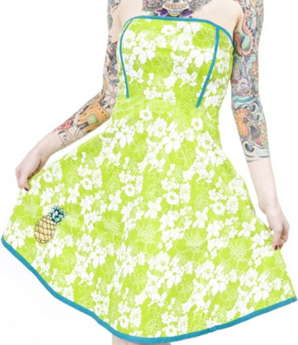 130006 abito verde bianco - 130006,
