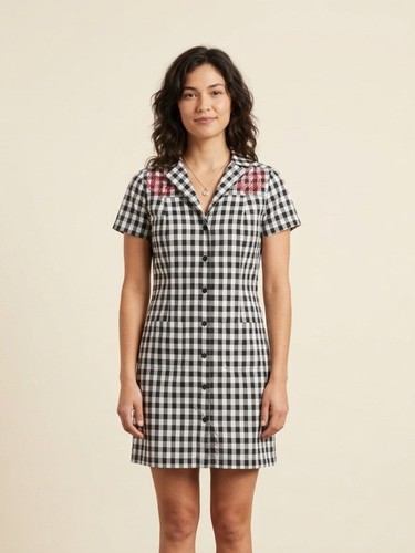 Sourpuss gingham black - sourpuss, s