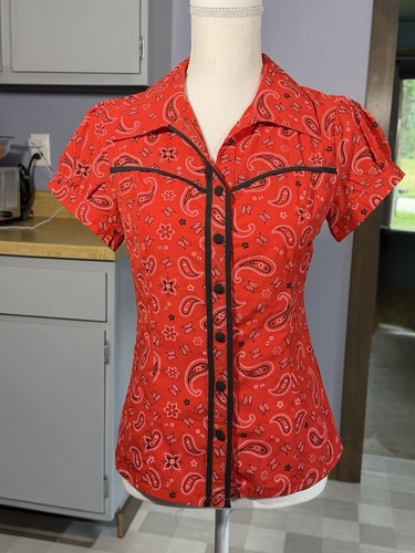 Blusa sourpuss rossa - sourpuss, bianca